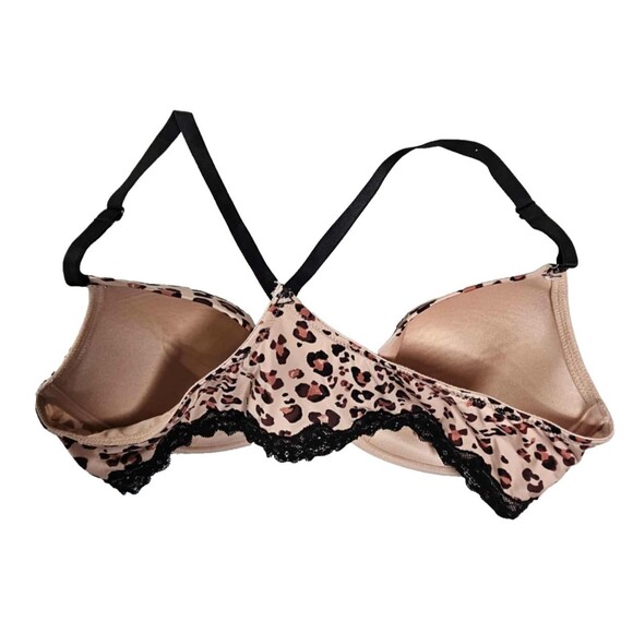 Adore Me Alexis Countour Plunge Bra Animal Print Size 38D Front Closure - Picture 2 of 7